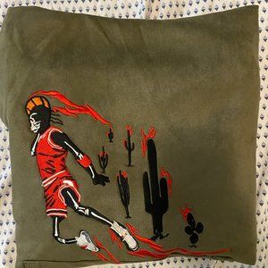 Travis Scott Jordan washed Suede Hoodie Olive